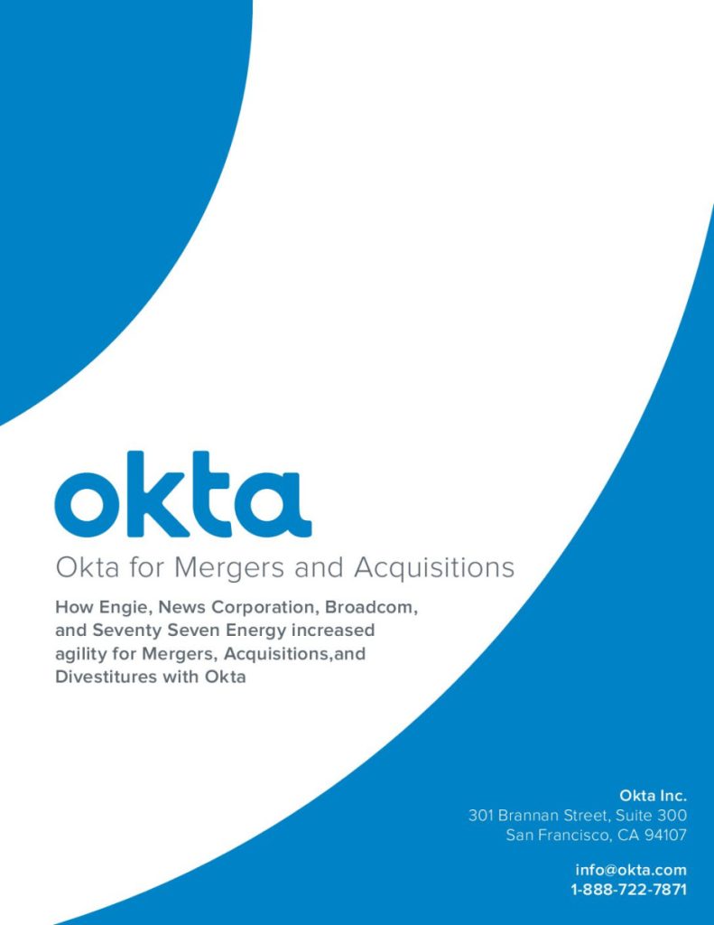 Okta for Mergers and Acquisitions White Paper