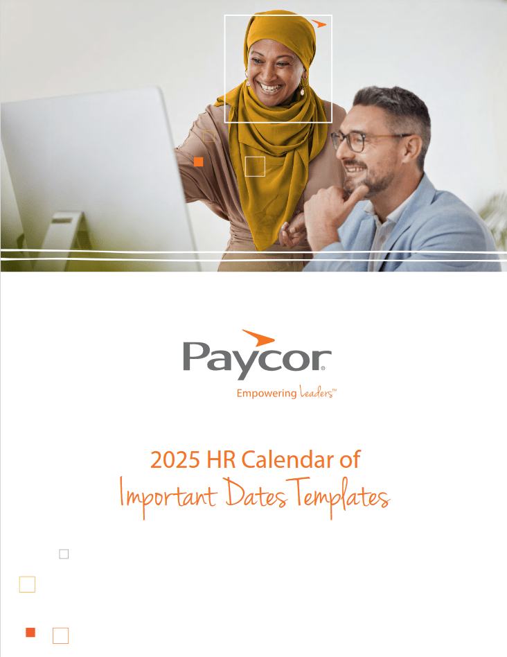 2025 HR Calendar of Important Dates Templates2